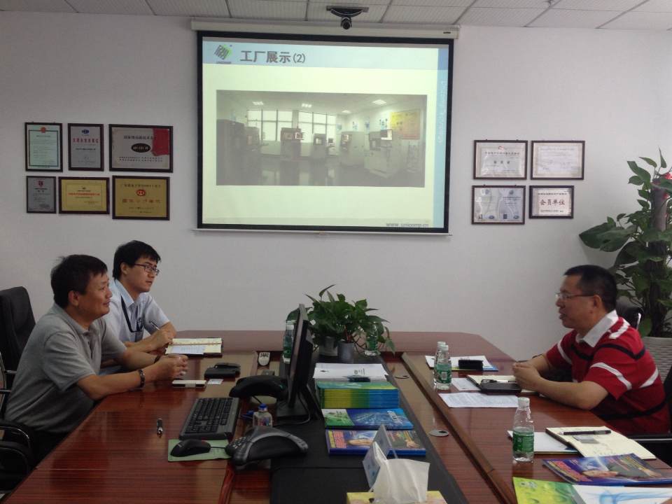 热烈欢迎LED产业联合会会长一行莅临ng28.com科技